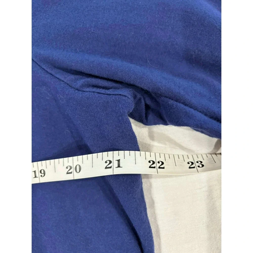 LL Bean Wicked Comfy‎ Graphic Long Sleeve Shirt Navy Blue Mens L Tall